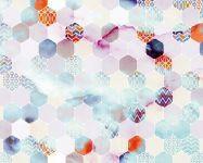 VISIONE DIGITALE STAMPA MOSAICO ASTRATTO H. 270x180cm (4teli)