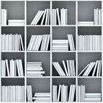VISIONE DIGITALE STAMPA LIBRERIA BIANCA  H. 270x180cm (4teli)