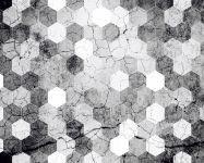 VISIONE DIGITALE STAMPA MOSAICO GRIGIO H. 270x180cm (4teli)