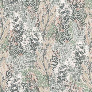 JARDIN D'EDEN PARATO TNT FLOWERS VERDE/ROSA 10,05X0,53MT