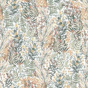 JARDIN D'EDEN PARATO TNT FLOWERS VERDE/ROSA 10,05X0,53MT