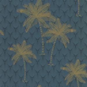 JARDIN D'EDEN PARATO TNT GEOM.PALME ORO/VERD. 10,05X0,53MT