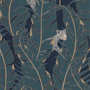 JARDIN D'EDEN PARATO TNT PALME GHEPO VERDE/BLU 10,05X0,53MT