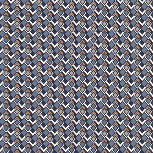 JARDIN D'EDEN PARATO TNT GEOM.BLU/RAME MIS.10,05X0,53MT