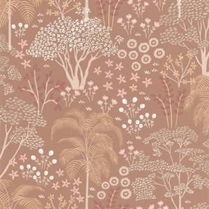 JARDIN D'EDEN PARATO TNT FLOWERS ROSA/MARR. 10,05X0,53MT