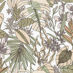 ARTY  LT PARATO IN TNT  FOGLIE BEIGE/VERDE 10,05X0,53 MT