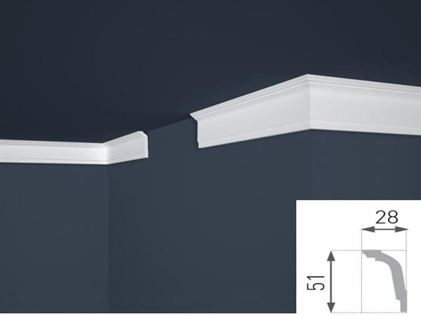 CORNICE POLISTIRENE 5.1X2.8X200CM CF 90 pz