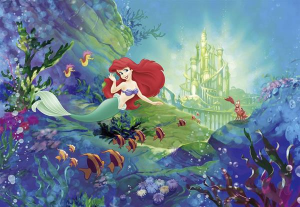 FOTOMURALE KOMAR DISNEY 2020 ARIEL'S CASTEL MIS. 368X254 cm