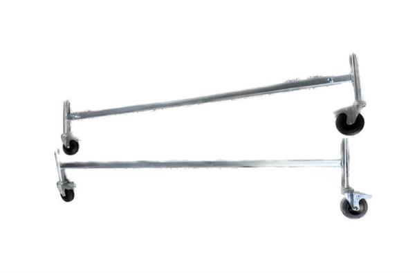 BASE PONTEGGIO 76 RUOTE 100 MM CON FRENO