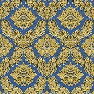 BALI PARATO IN TNT DAMASCO BLU ORO 10x0,53 mt