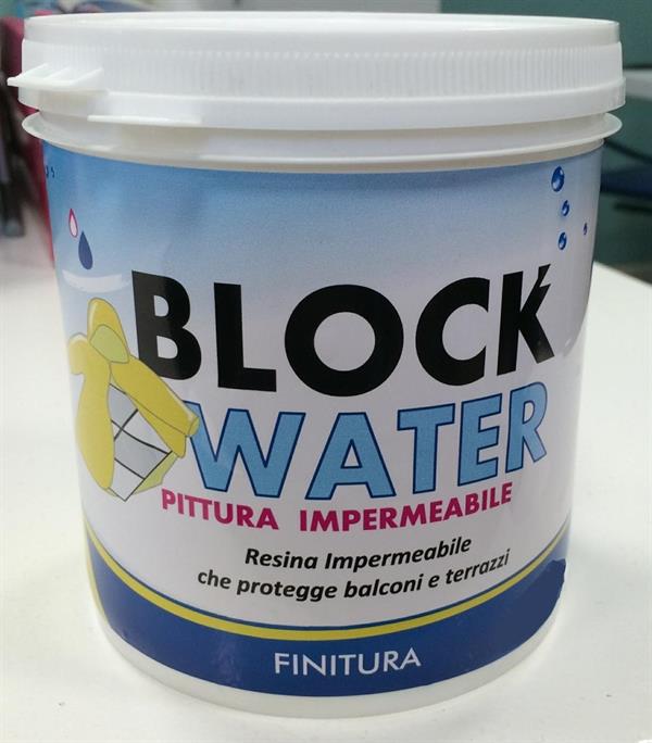 BLOCK WATER RESINA LUCIDA IMPERMEABILIZZANTE 2 LT