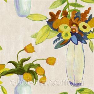 BREEZE PARATO TNT DIS. VASI CON FIORI FONDO BEIGE 10X0,53M