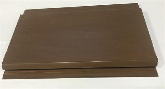 DOGA IN PVC NOCE  MIS.2600x100x10 mm CF.10 PZ (2,60 MQ)