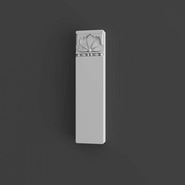 ELEME.DECORATIVO(NON DISP)POLIURETANO PER LESENA H. 31,5x8,3x3CM