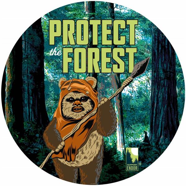 DECORO ADES.INTO ADVENTURE STAR WARS PROTECT 128X128 CM