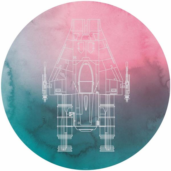 DECORO ADES.INTO ADVENTURE STAR WARS A-WING MIS.DIAM 128CM