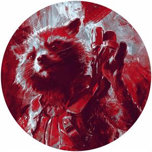 DECORO ADES.INTO ADVENTURE AVENGERS PAINTING ROCKET DIAM.128CM