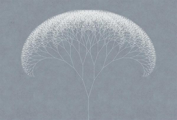 STAMPA DIG AL MQ SU SUPP200g/mq VLIES PREM TREES2 GRIGIO