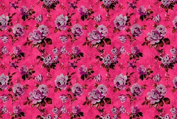 STAMPA DIG AL MQ SU SUPP130g/mq VLIES MATTE WILD ROSES3 FUCSIA