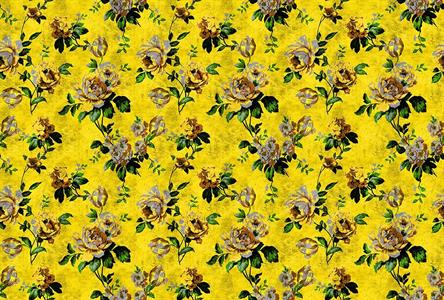 STAMPA DIG AL MQ SU SUPPSTRUKTURVLIES PLUS WILD ROSES5 GIALLO