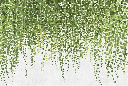 STAMPA DIG AL MQ SU SUPP200g/mq VLIES PREM HANGING GARDEN1 VERDE