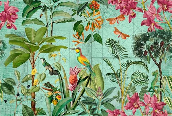 ARTIST STAMPA DIGITALE  TNT BIRD GREEN MIS.270X400CM