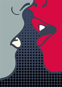 ARTIST STAMPA DIGITALE  TNT THE KISS MIS.280X200CM