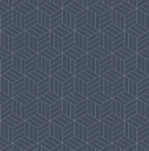 PARATO EUPHORIE TIFFANY TNT GEOMETRICO BLUE 0,53X10MT