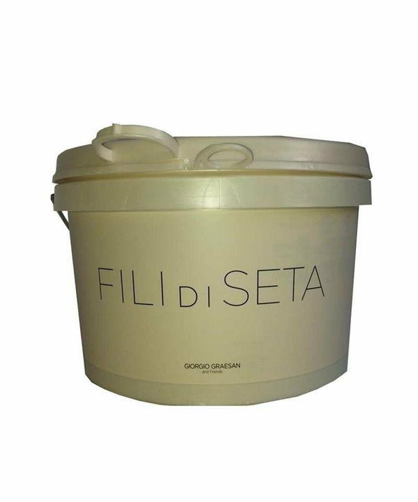 Pittura Effetto Sabbia Bianca FILI DI SETA Graesan lt2.5