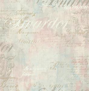 FLORENCIA PARATO TNT SCRITTE ROSA GRIGIO 10x0,53mt