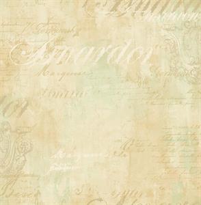 FLORENCIA PARATO TNT SCRITTE BEIGE VERDE 10x0,53mt