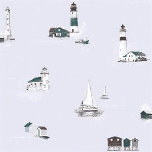 YACHT CLUB PARATO SU TNT FARO LILLA BIANCO VERDE 10x0,53 mt