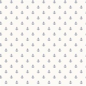 YACHT CLUB PARATO SU TNT DISEGNO ANCORA BIANCO BLU 10x0,53 mt