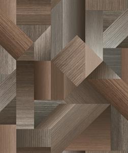 TEXSTYLE PARATO TNT GEOM.MARRONE MIS.10X0.53MT