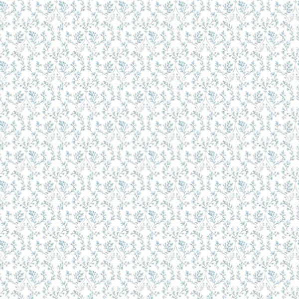 PARATO SMALL PRINTS TNT.FIORI AZZURRO 0,53X10,05MT