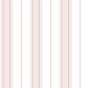 SMARTSTRIPES 2 PARATO SU TNT RIGHE BIANCO ROSA 10x0,53 mt