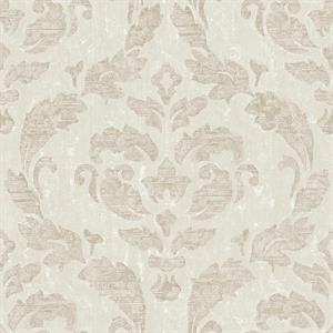 PARATO AMBIANCE IN PVC/TNT/DAMASCO BEIGE 0,53X10,05MT