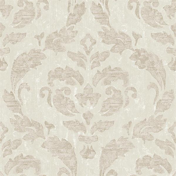 PARATO AMBIANCE IN PVC/TNT/DAMASCO BEIGE 0,53X10,05MT