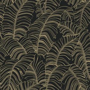 BAZAAR PARATO TNT        FOGLIE NERO/ORO MIS. 10X0,53 MT