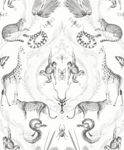 BAZAAR PARATO TNT        ANIMALI ARGENT./BIANCO 10X0,53 MT