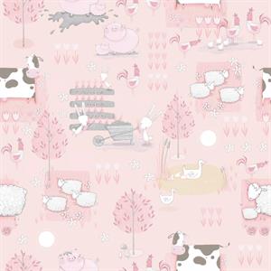 TINY TOTS2 PARATO TNT DIS.MUCCA ROSA 10X0,53MT