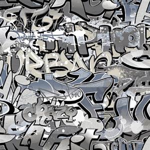 GOOD VIBES PARATO TNT   GRAFFITI GREY 10,05X0,53MT