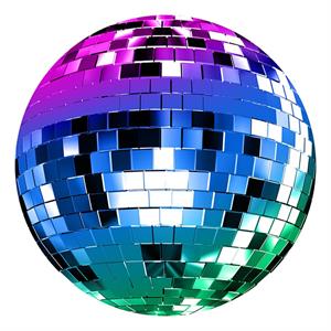 GOOD VIBES DISCO TNT BALL MULTICOLOR DECORO FUSTELLATO MIS.1X1MT