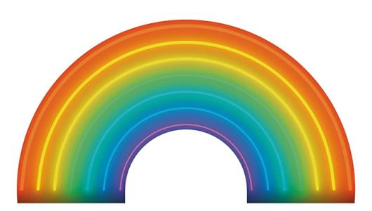 GOOD VIBES WALL TNT RAINBOW MULTICO.DECORO FUSTELLATO 1X0,55MT