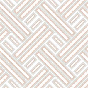 GEOMETRIX PARATO TNT GEOMETRICO ARGENTO E ROSA 10x0,53mt