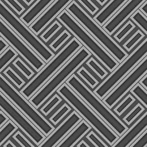 GEOMETRIX PARATO TNT GEOMETRICO NERO E ARGENTO 10x0,53mt