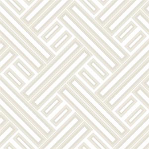 GEOMETRIX PARATO TNT GEOMETRICO BEIGE E BIANCO 10x0,53mt