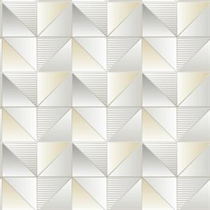 GEOMETRIX PARATO TNT GEOMETRICO ORO E ARGENTO 10x0,53mt