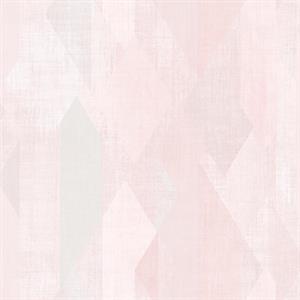 GEOMETRIX PARATO TNT GEOMETRICO ARGENTO E ROSA 10x0,53mt