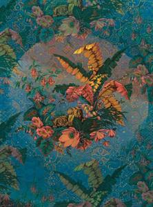 FOTOMURALE KOMAR HERITA GE1 SU TNT FIORI VERDE ARANC 200x270cm(4